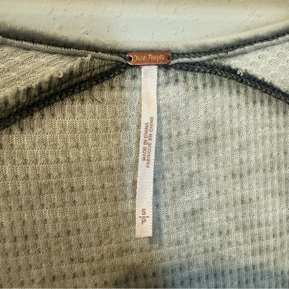 Free People Pacific Drippy Thermal In Green